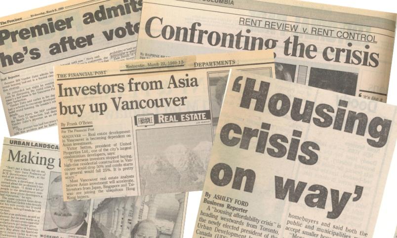 ’Twas ever thus? Vancouver real estate headlines 30 years ago