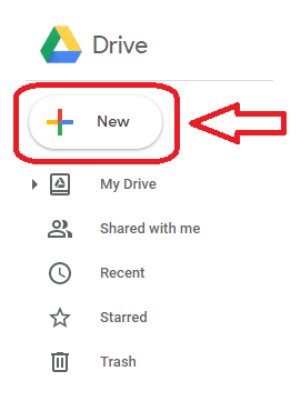 Google drive add new