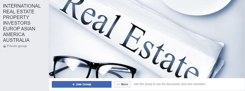 International Real Estate Property Investors Facebook Group