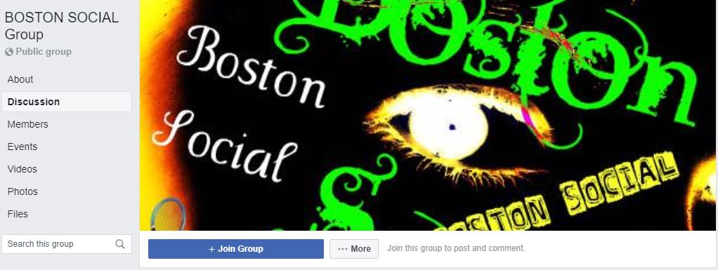 Boston Social Group Facebook Page