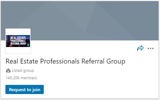 Real Estate Professional Referral LinkedIn Group 