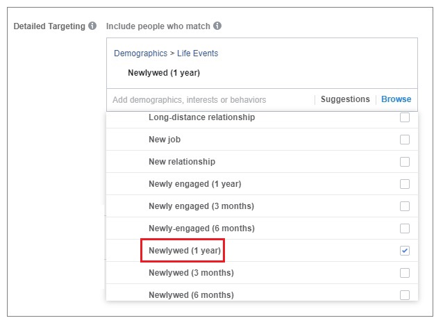 Facebook Behavioral targeting