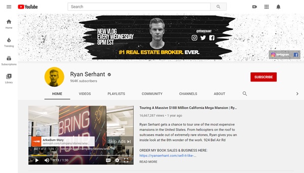 real estate YouTube channels