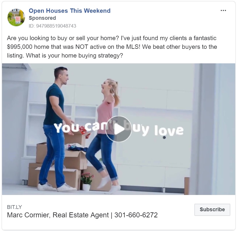 real estate lead facebook