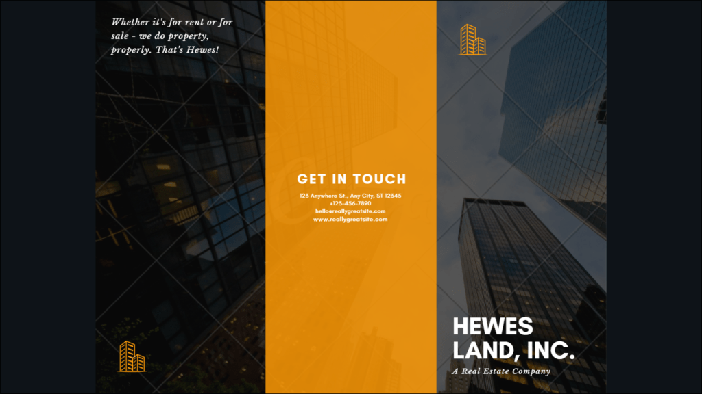 Marketing materials for realtors