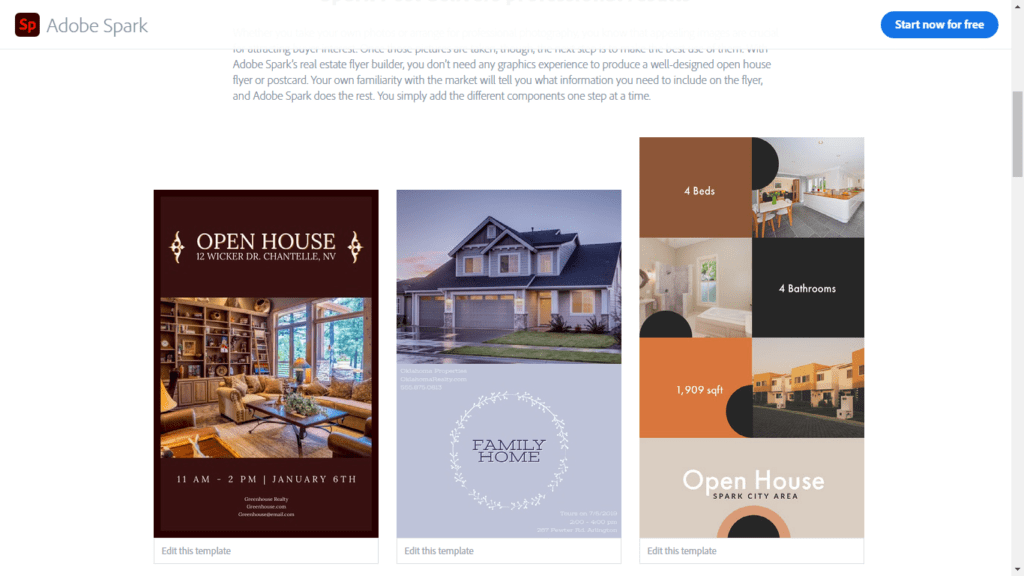 Marketing materials for realtors