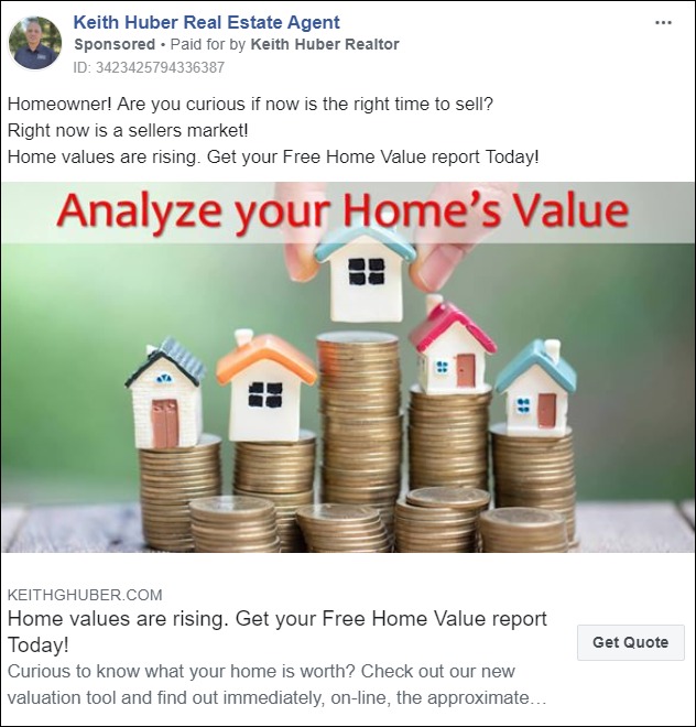 facebook home valuation