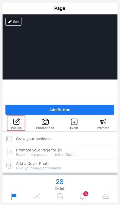 Publish Facebook Live Example