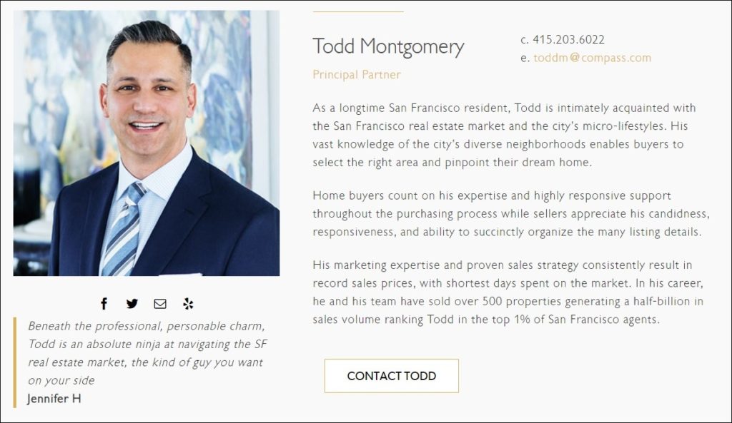 Real Estate Bio for New Agents roomvu Academy