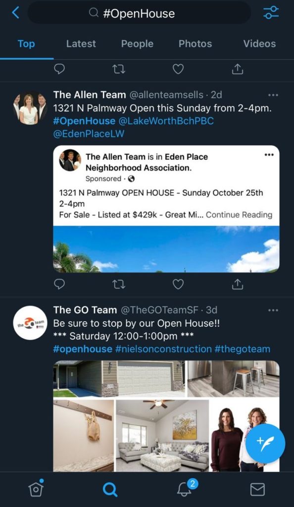 Twitter for real estate
