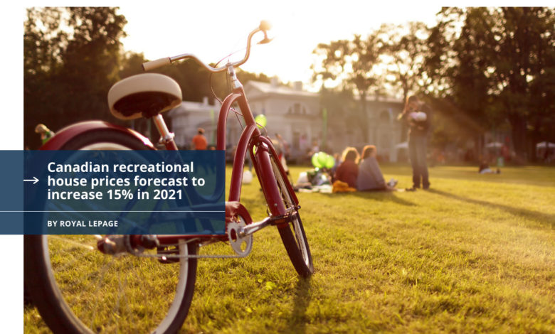 Canadian recreational house prices forecast to increase 15% in 2021
