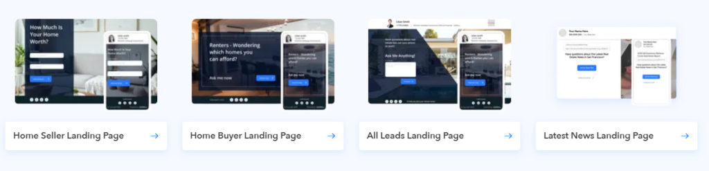 real estate landing page