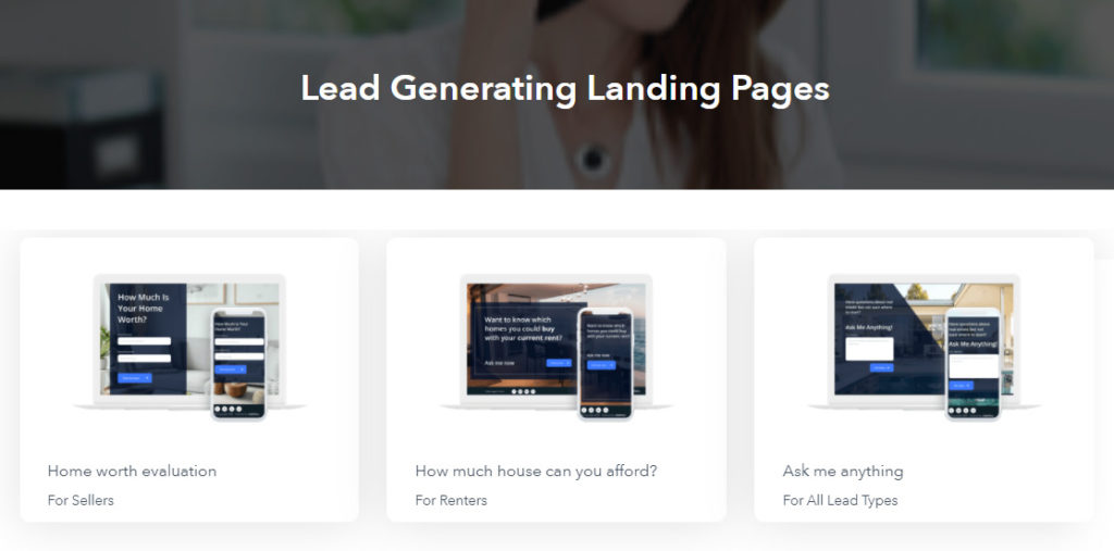 real estate landing page