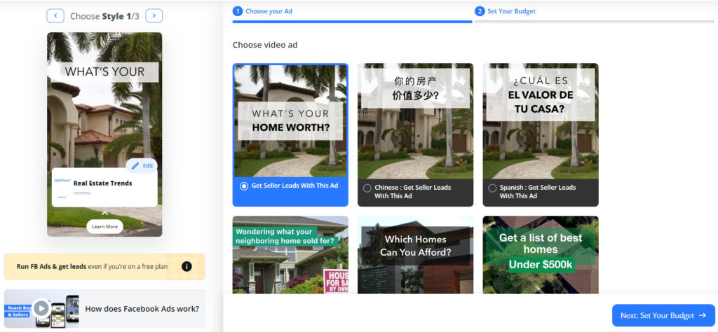 Roomvu Smart Ads for Real Estate