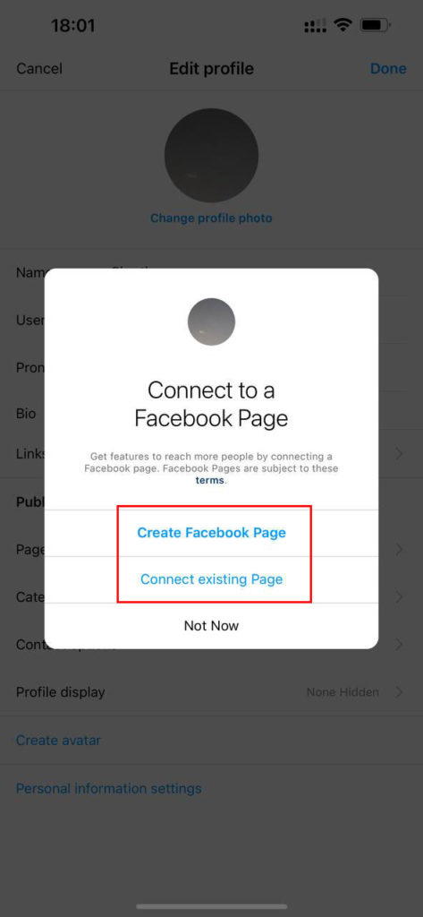 Connect Facebook Page to Instagram Business Account