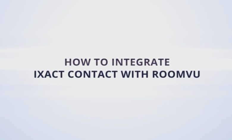 How to integrate IXACT Contact with roomvu