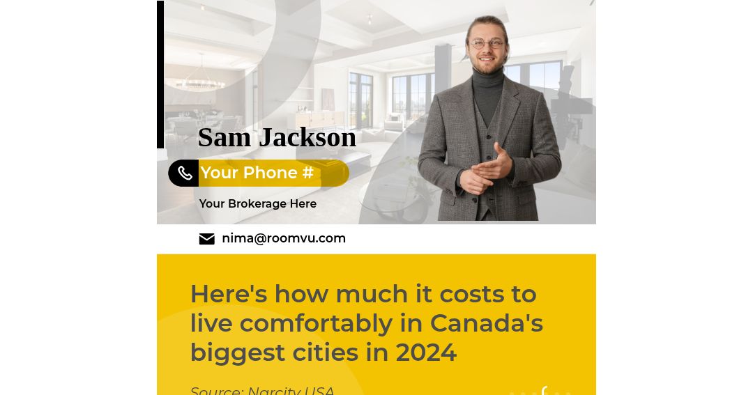 Here's how much it costs to live comfortably in Canada's biggest cities