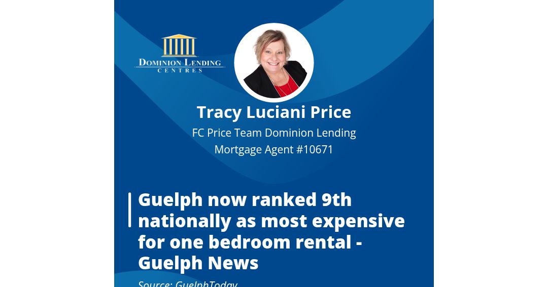 Guelph now ranked 9th nationally as most expensive for one bedroom