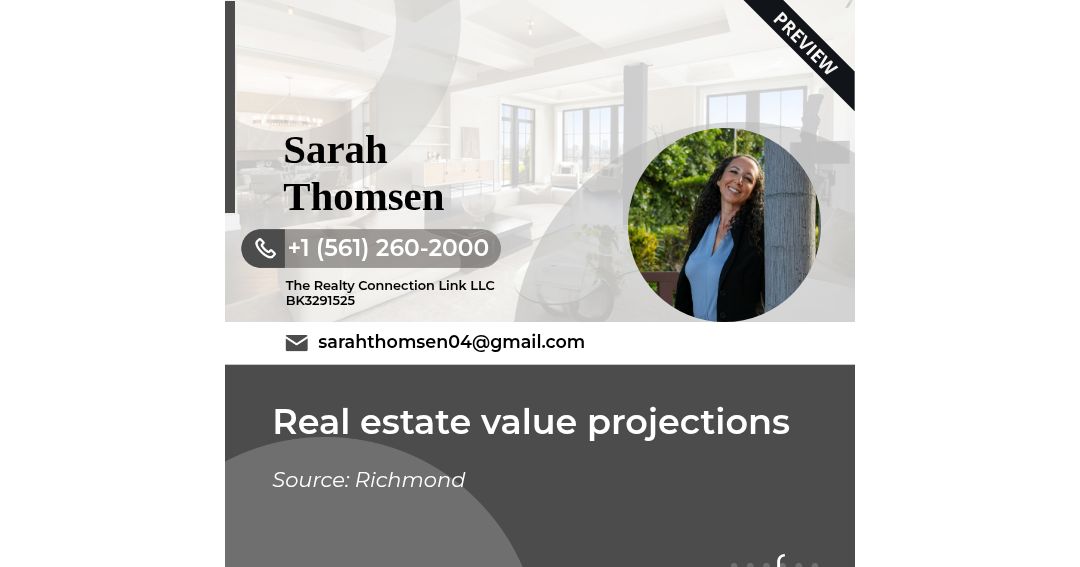 Real estate value projections